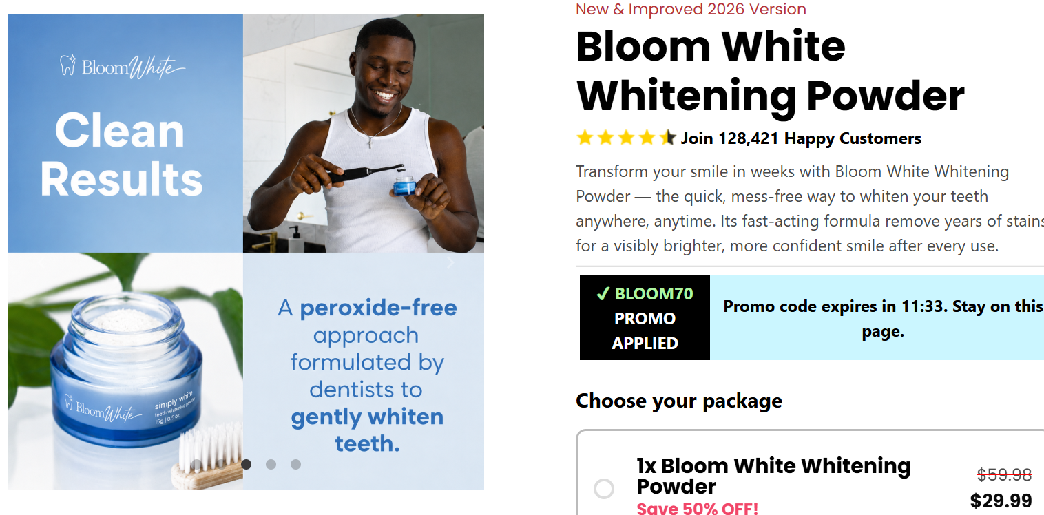 Bloom White Whitening Powder